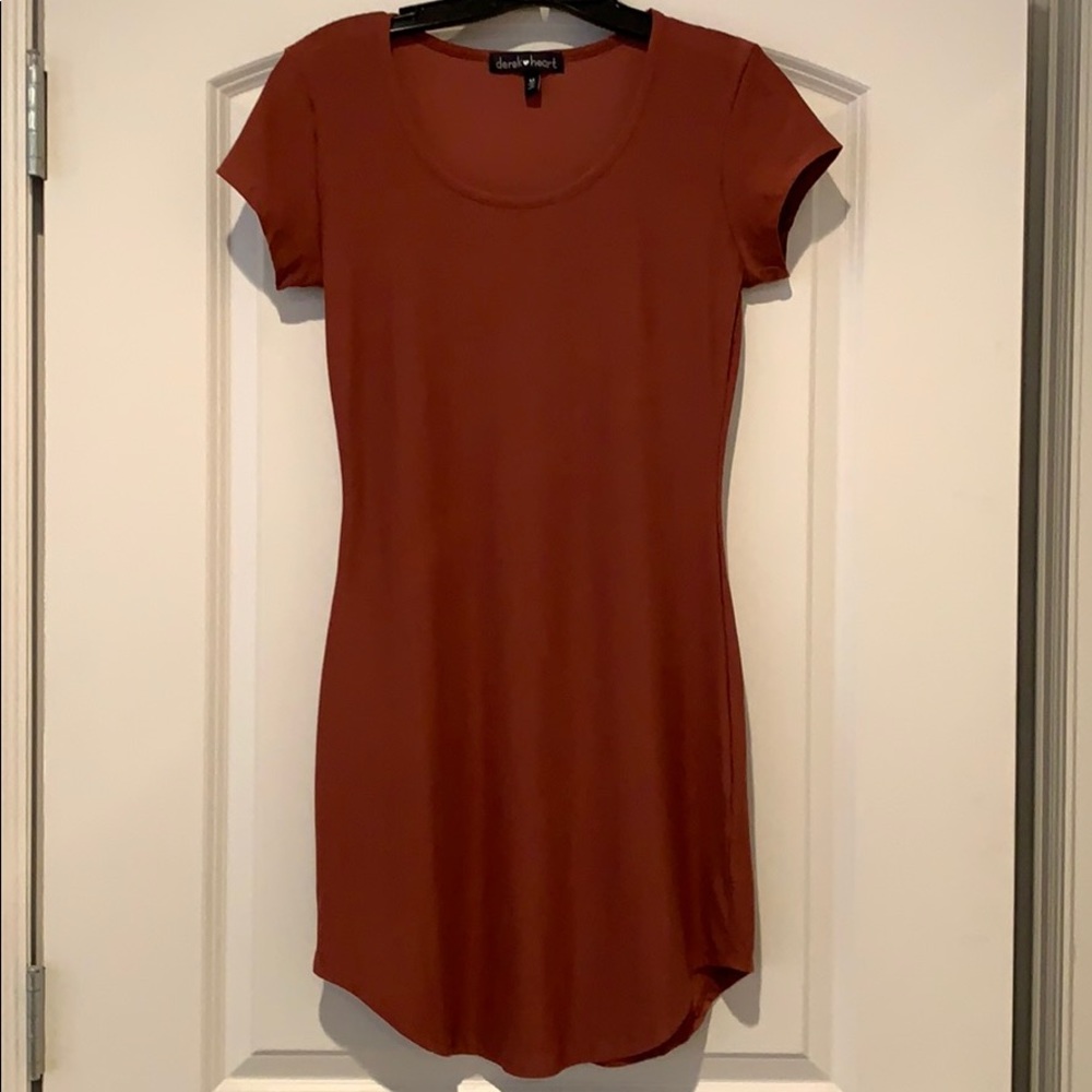 Super soft burgundy dress.